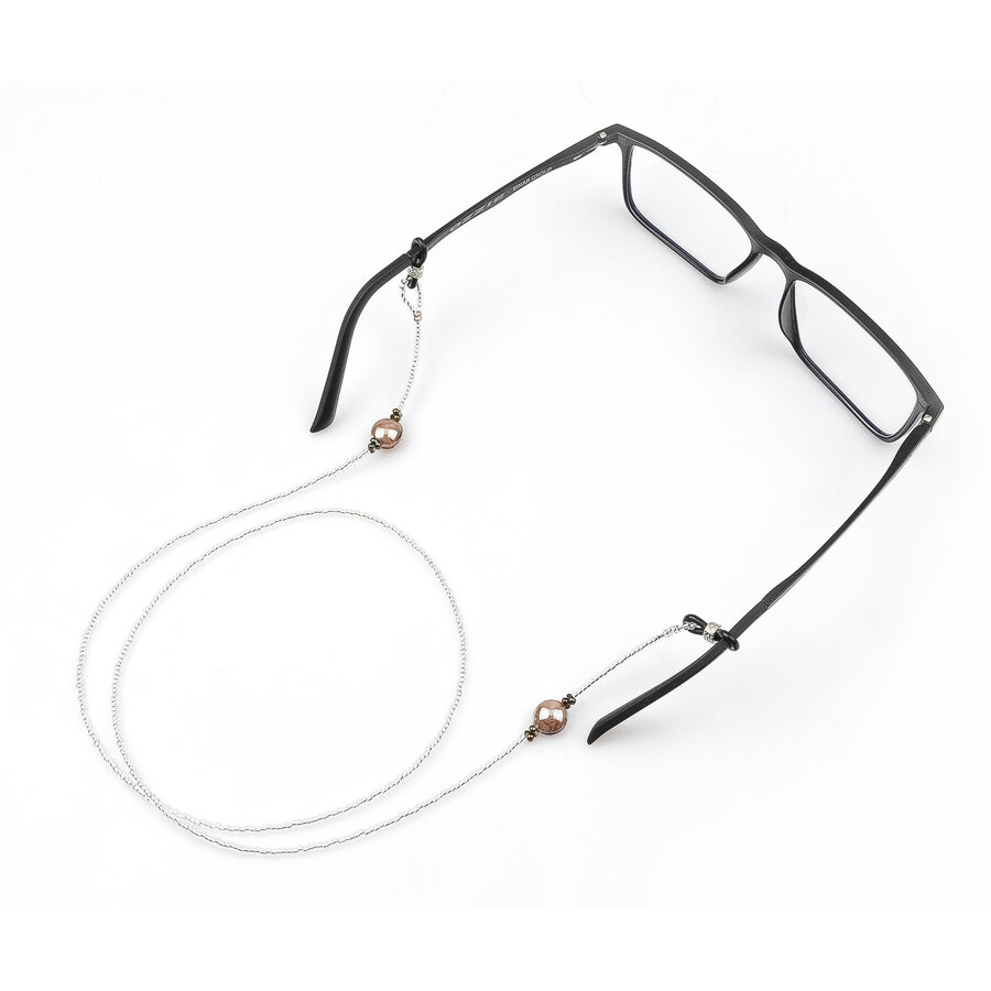 Beak Specialty physicist Lant pentru ochelari cu margelute din sticla de Murano sidefate - Lant  pentru ochelari - Muranos