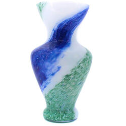 Vaza Giara Verde/Blu Fusion, 37 cm