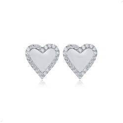 Cercei argint Trendy Heart